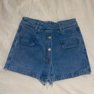 Skort Blue Jean Shorts